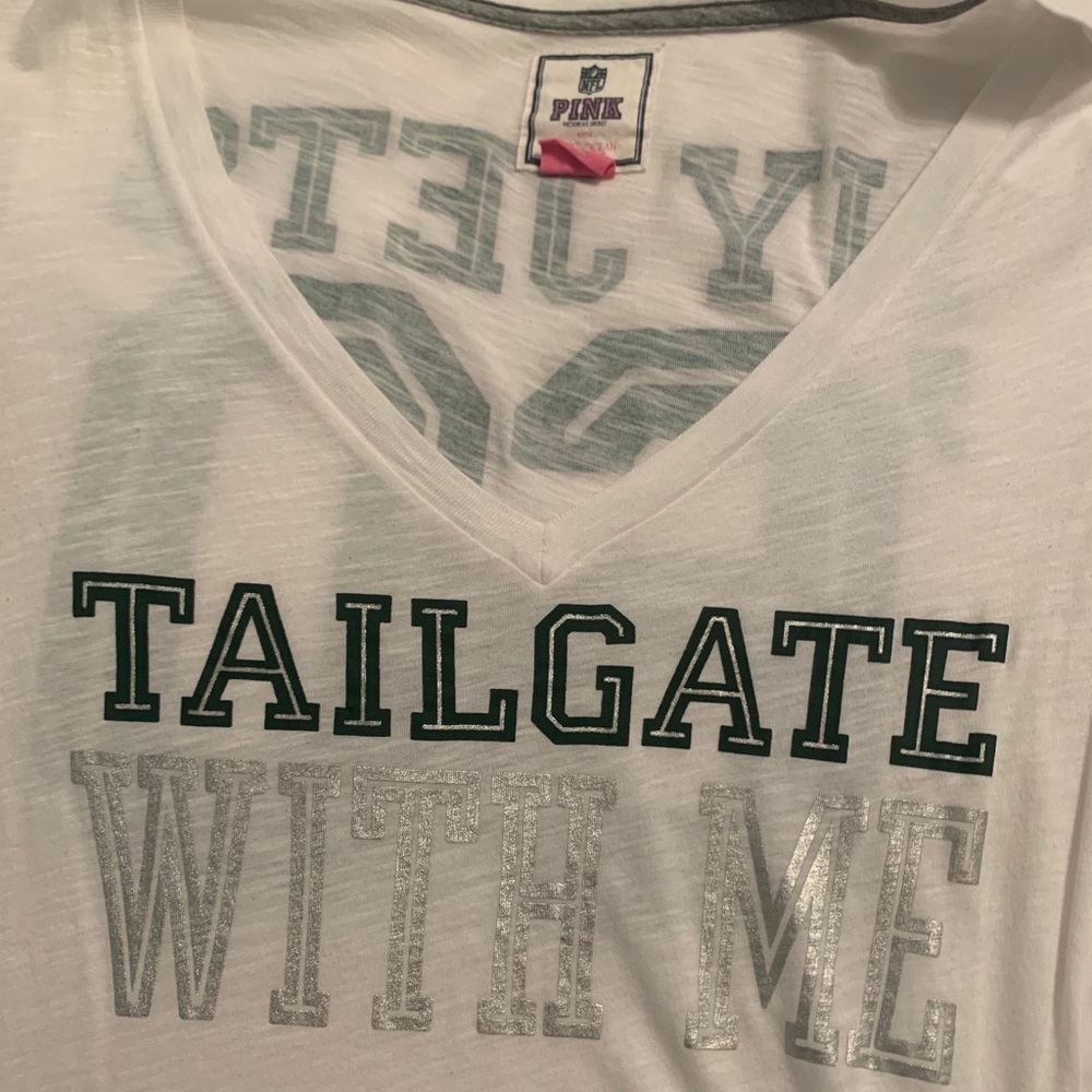 Victoria Secret PINK NFL NY Jets tee *hard to find